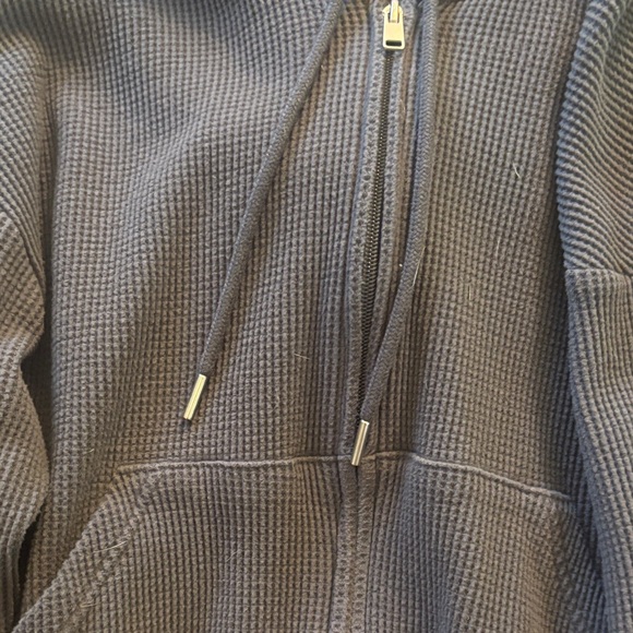 Auden Charcoal Waffle Knit Hoodie - Picture 4 of 4